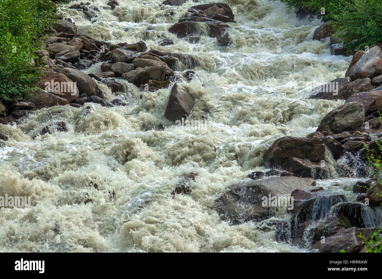 Grobe Fluss Stockfoto