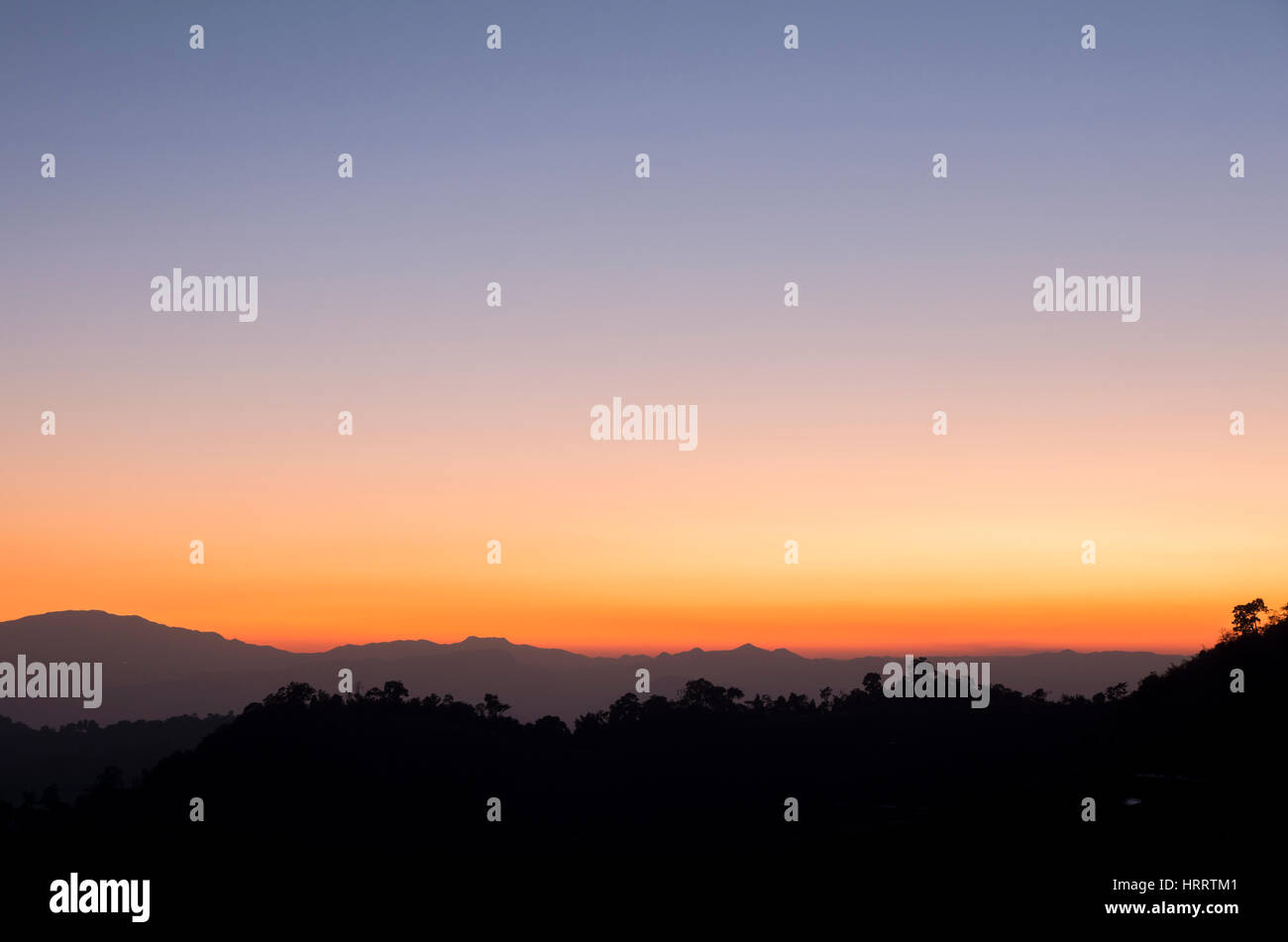 Abendhimmel Stockfoto