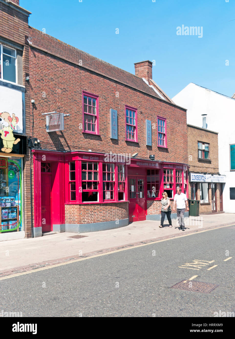 Kings Lynn, Bar Red Pub, Norfolk, Stockfoto