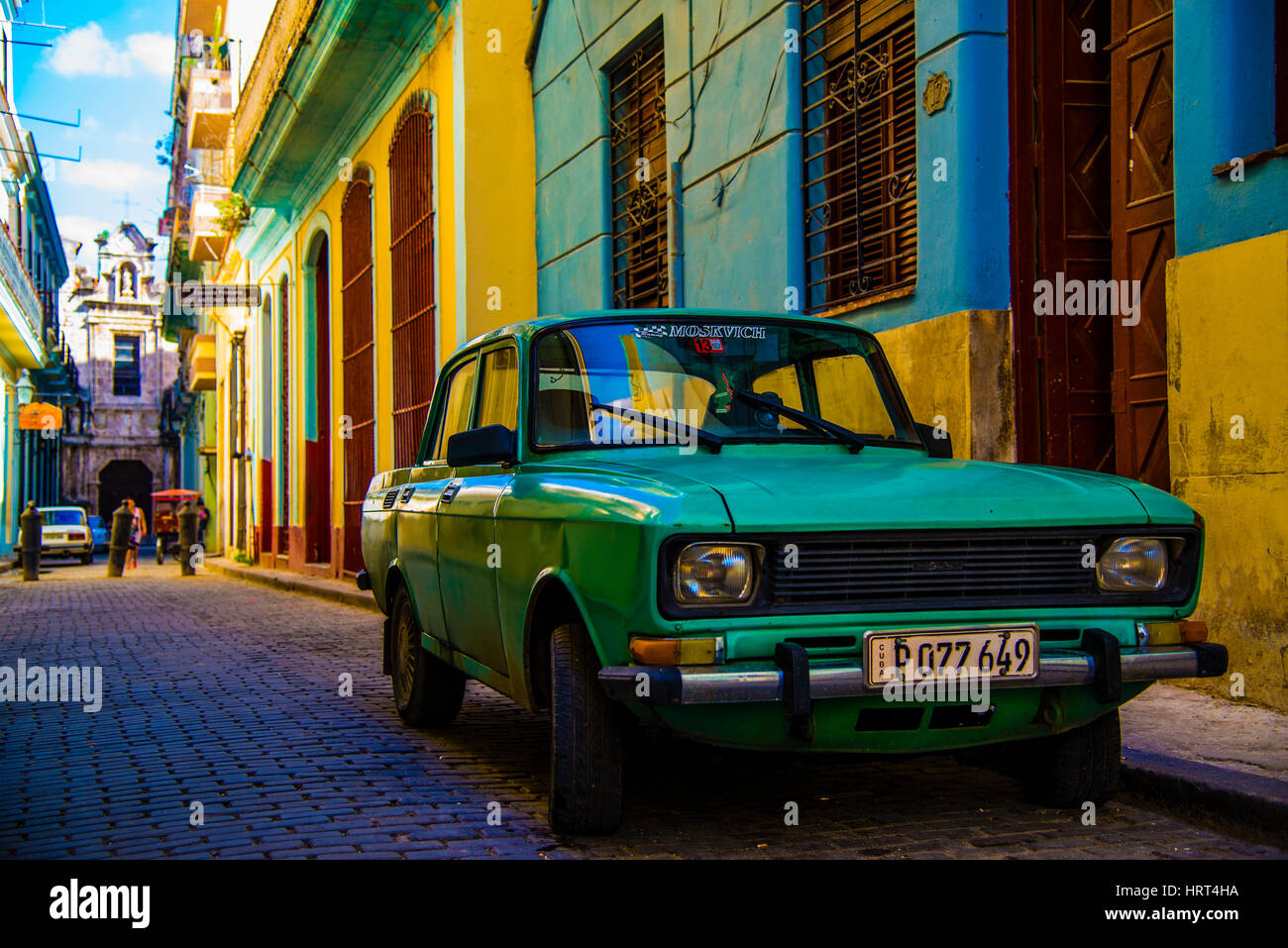 Altes Auto in Havanna Stockfoto