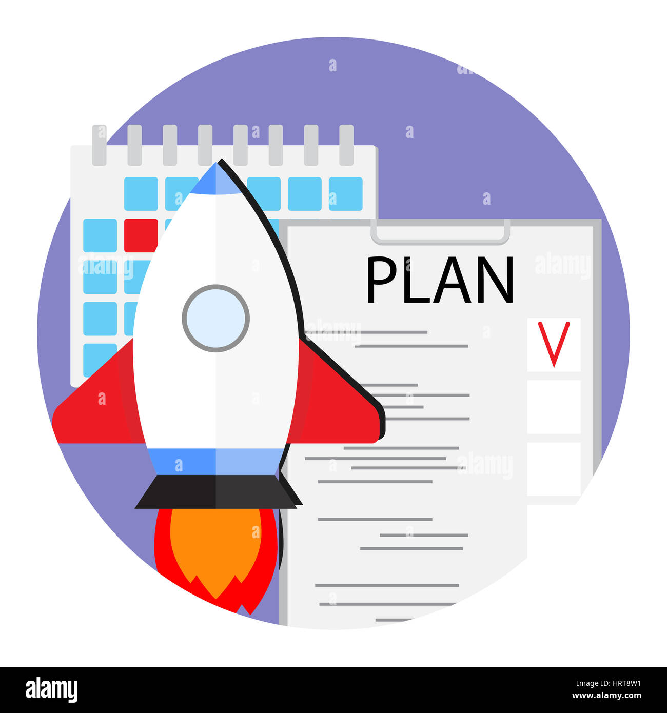 Plant, neue Start-up Vektor. Organisation und Überprüfung Projekt Start-up-illustration Stockfoto