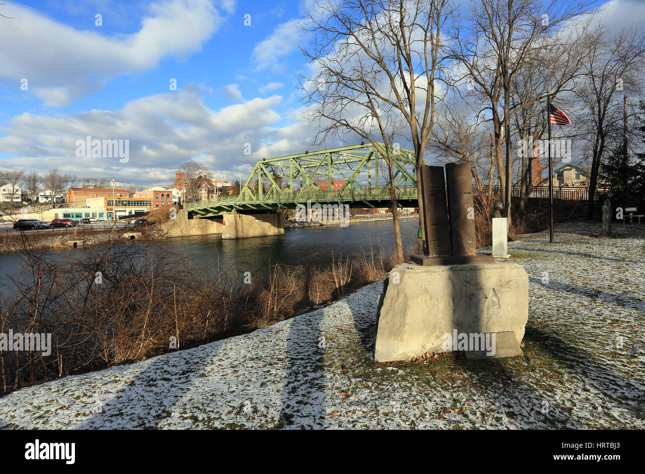 Erie Canal Seneca Falls, NewYork Stockfoto