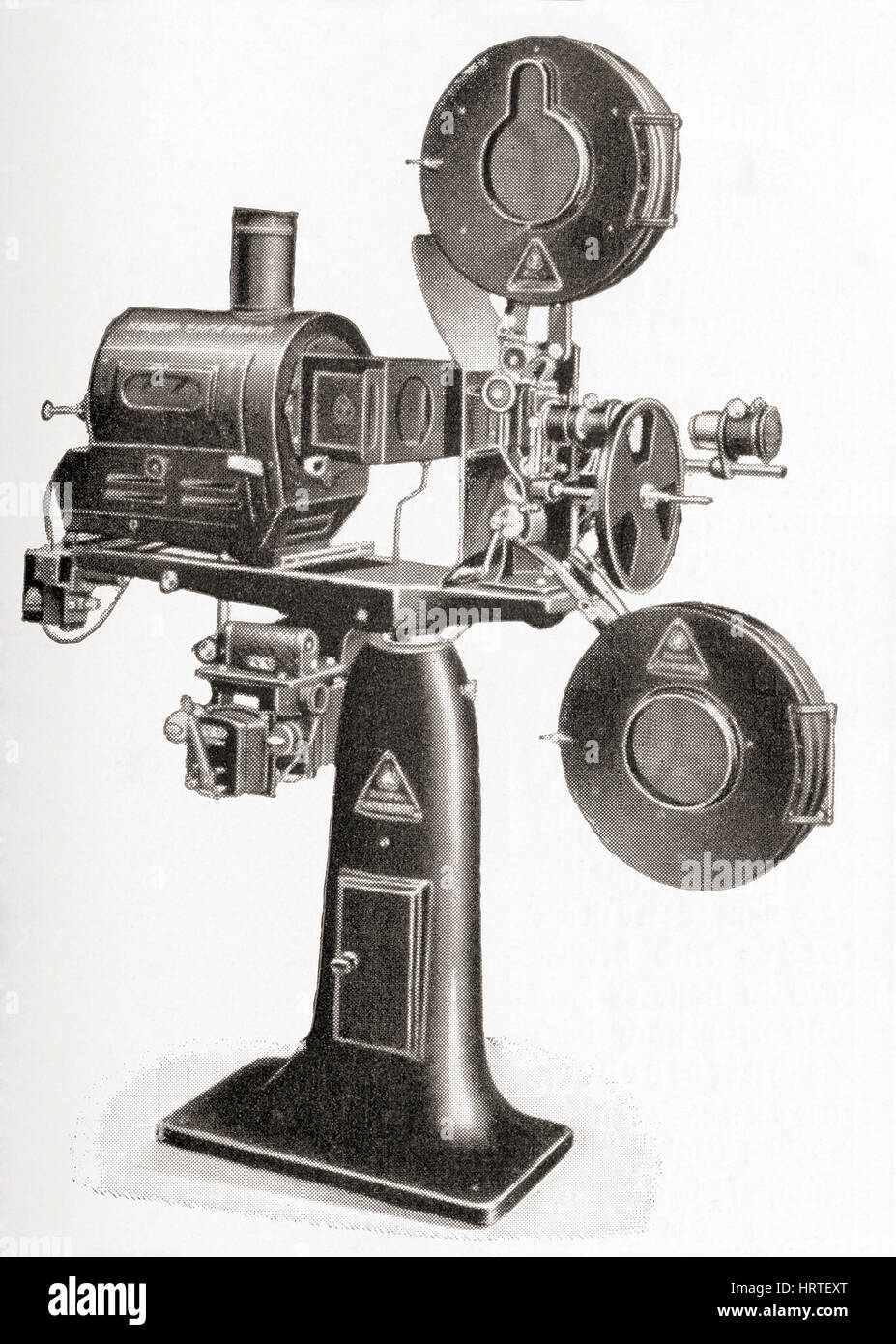 Ein Krupp-Ernemann-Imperator, Stummfilm Projektor, c.1910.  Aus Meyers Lexikon veröffentlicht 1927. Stockfoto
