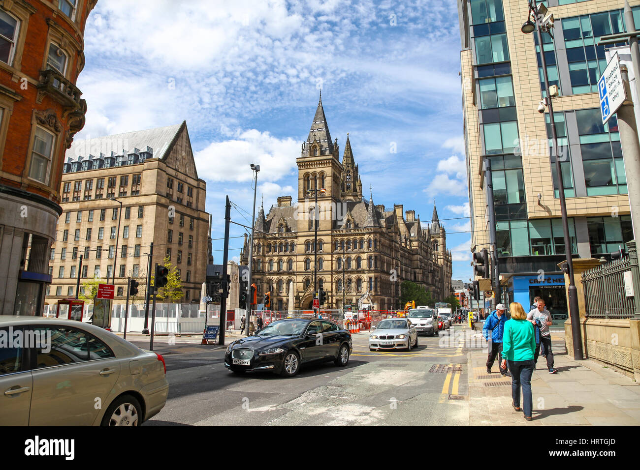 Rathaus von Manchester und Erweiterung Manchester Stadtzentrum Manchester England UK Stockfoto
