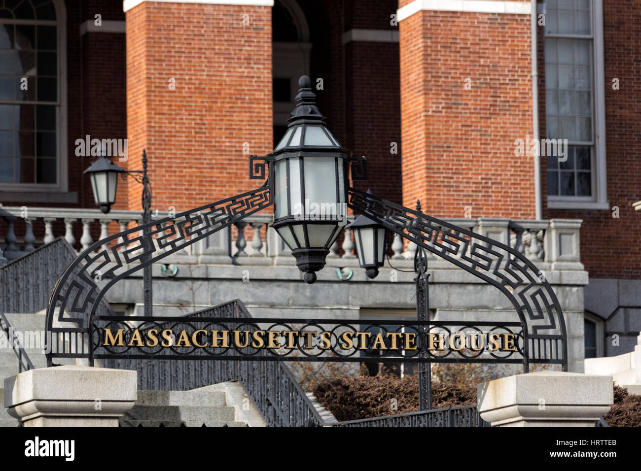 Nahaufnahme der Massachusetts State House Stockfoto