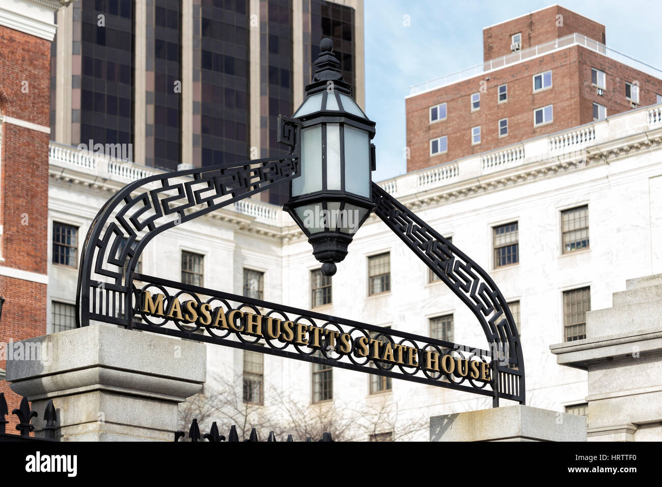 Nahaufnahme der Massachusetts State House Stockfoto