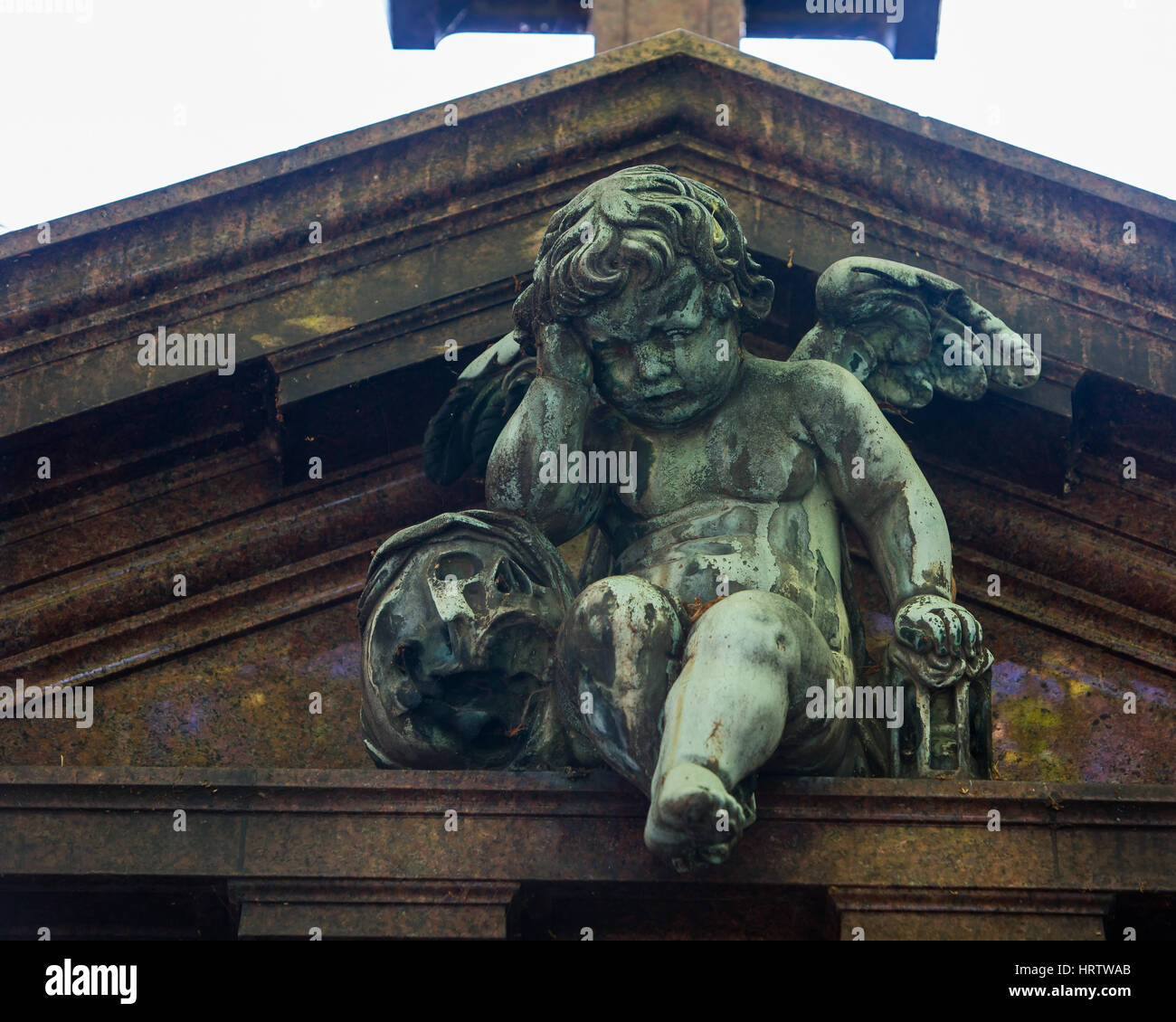 Ein Spaziergang durch den Friedhof Pere La Chaise in Frankreich zurück Während meiner Hochzeitsreise im Jahr 2015 Stockfoto