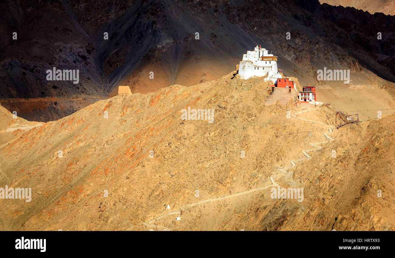 Sankar buddhistisches Kloster in Leh, Ladakh, Indien Stockfoto
