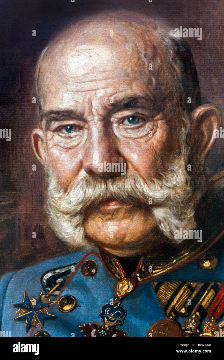 Franz Joseph I (Franz Josef I: 1830-1916), Kaiser von Österreich und Königs von Ungarn, Kroatien und Böhmen. Stockfoto