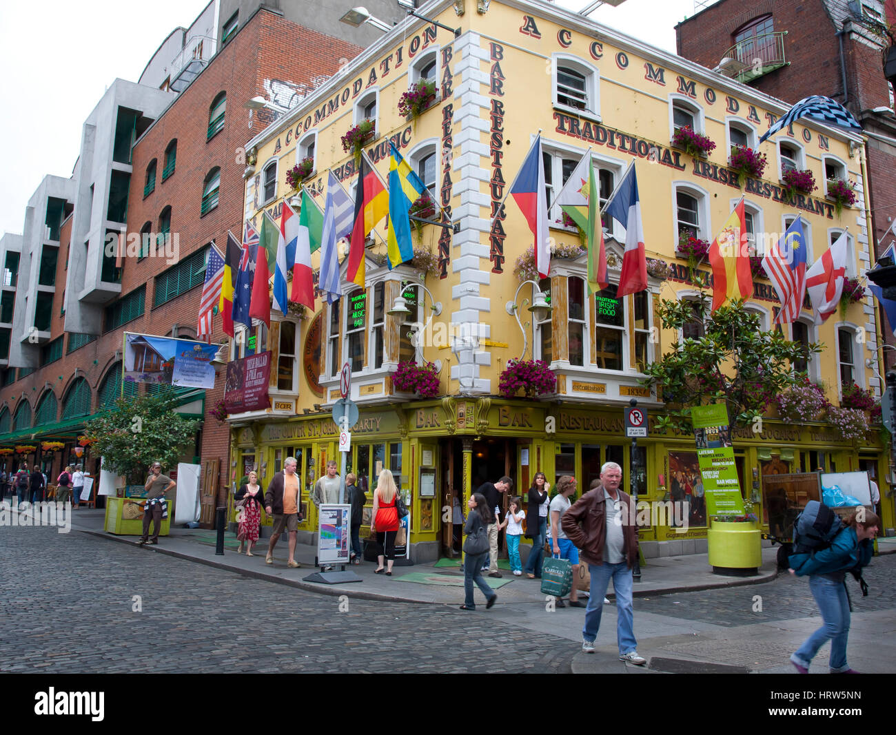 "Oliver St. John Gogarty" Pub. Temple Bar.  Dublin. Irland. Europa. Stockfoto