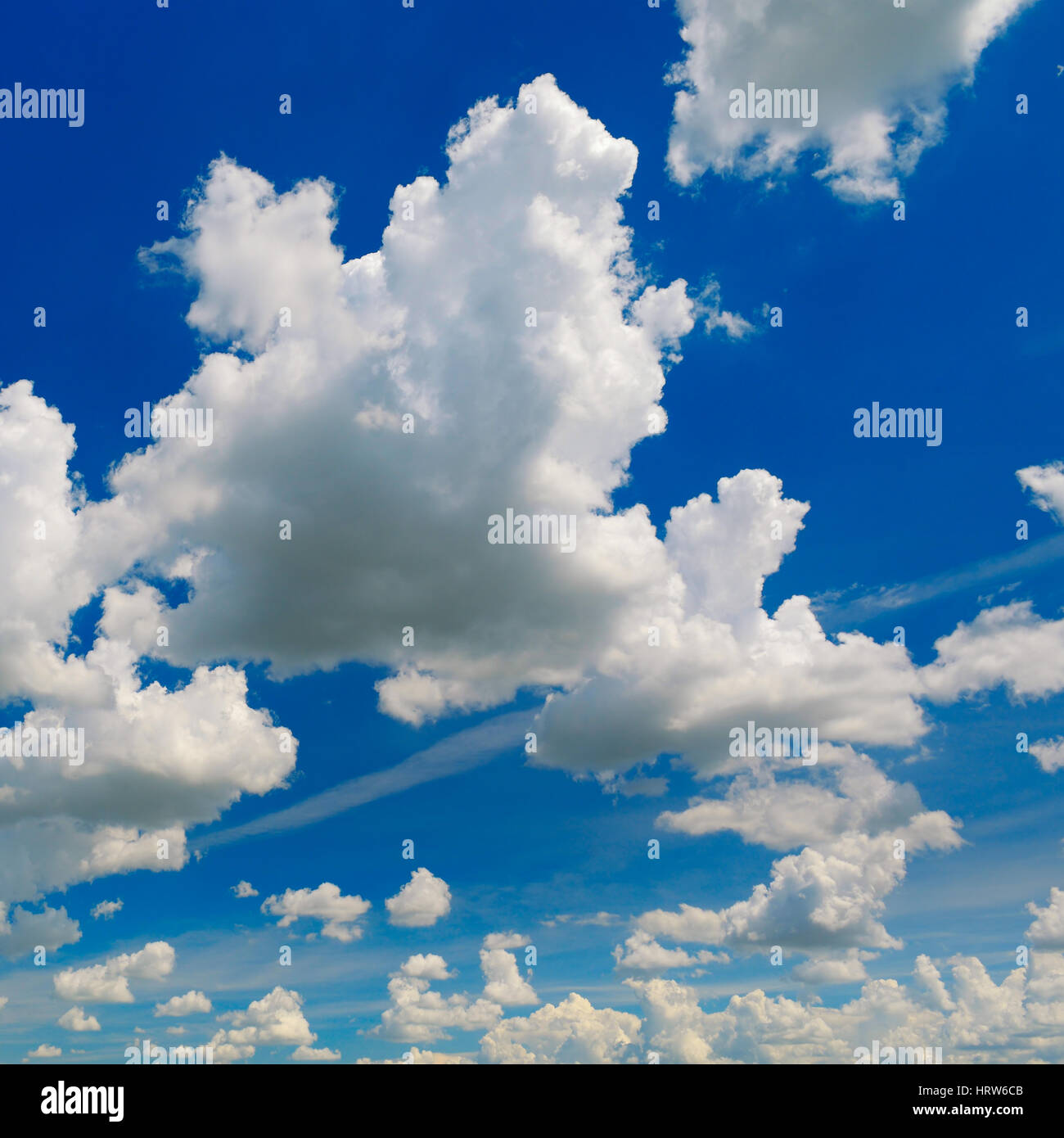 Schönen blauen Himmel mit Wolken closeup Stockfoto