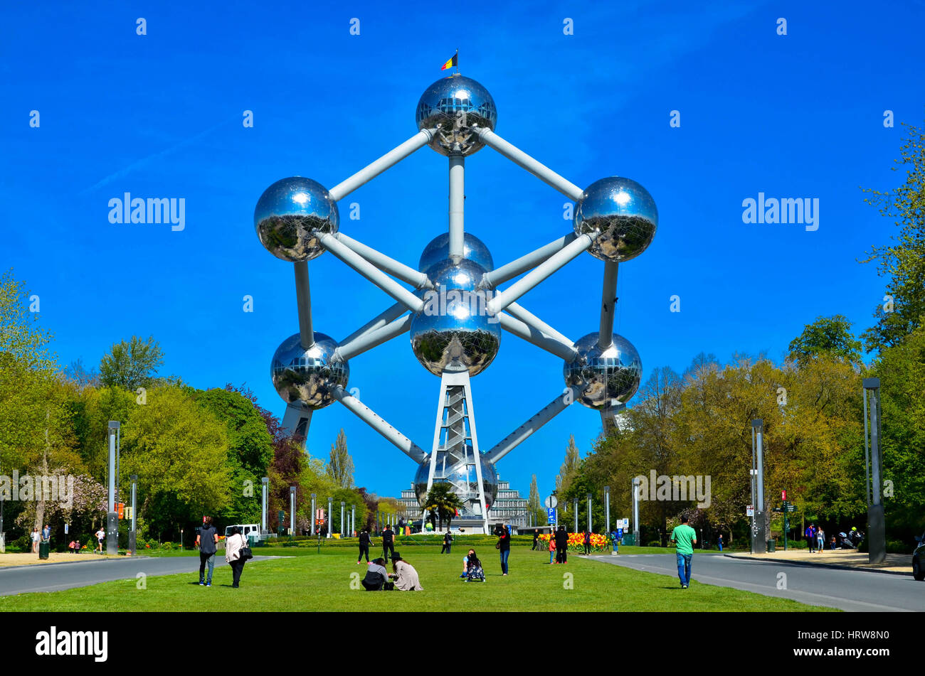 Atomium, Buseels, Belgien Stockfoto