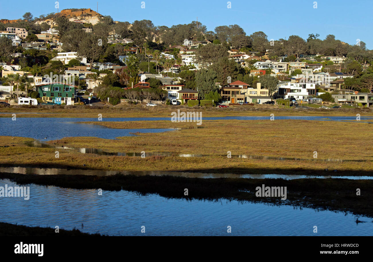 Herrliche Landschaft in Nähe der kleinen Stadt in Kalifornien. Stockfoto