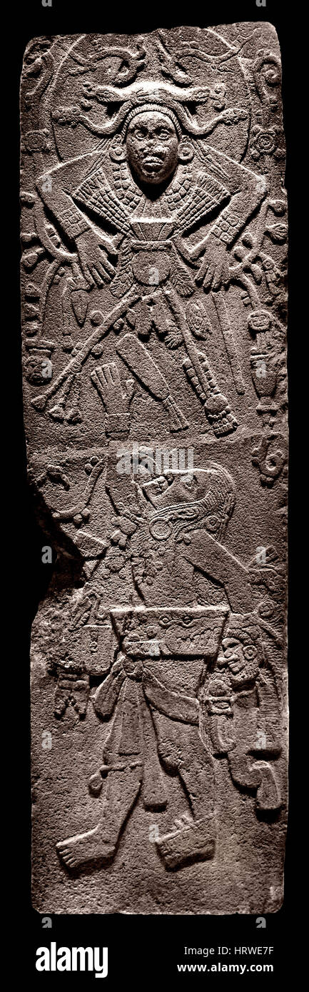 Cotzumalhuapa-Stele 400-900 Guatemala Santa Lucia Cotzumalhuapa (Stadt) Stein, Basalt 288 x 84 x 72 cm Relief Panel Guatemala Cotzumalhuapa Kultur 37 n. Chr., der spätklassischen 600-1000 n. Chr. Stein, Basalt 88 x 161 x 26 cm der Maya - Maya mesoamerikanischen - Pre Columbian Zivilisation Mittelamerika (2600 v. Chr. - 1500 n. Chr.) American Stockfoto