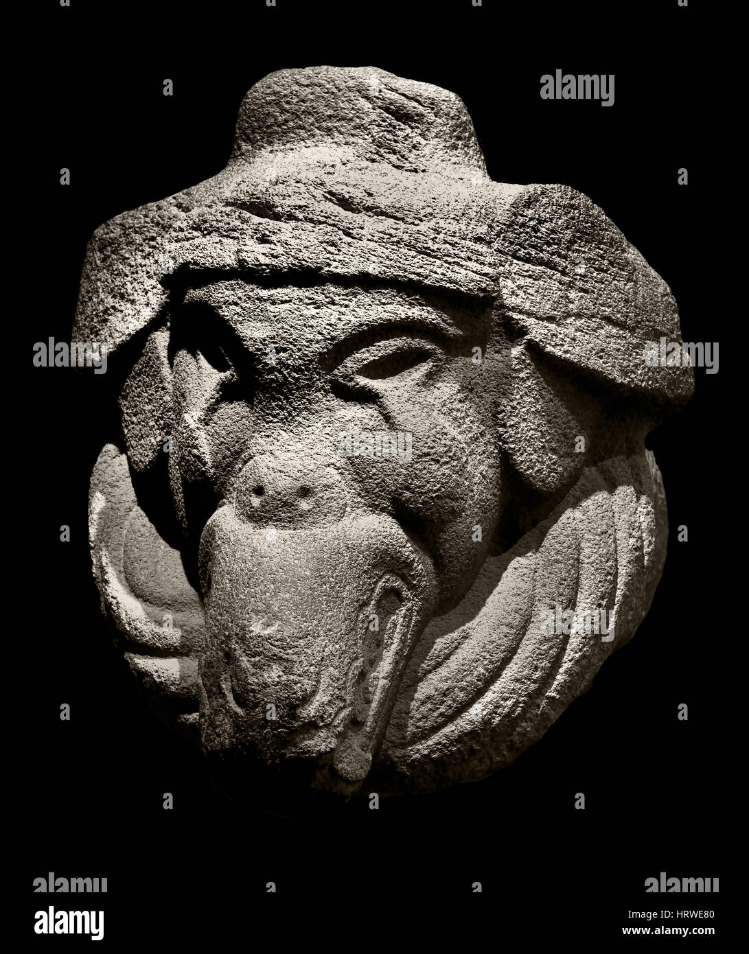 Guatemala, Cotzumalhuapa, Kultur, 37 n. Chr., spätklassische, 600-1000 n. Chr., Stein, Basalt, der Mayas, Maya, Maya, mesoamerikanischen, Pre Columbian, Zivilisation, Mittelamerika, 2600 v. Chr.-1500, AD, American, Stockfoto