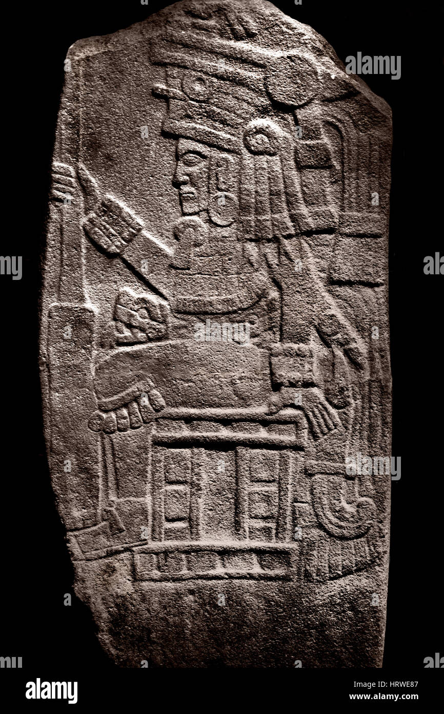 Relief Panel 244 x 122 x 22 cm Relief Panel Guatemala Cotzumalhuapa Kultur 37 n. Chr. nach der spätklassischen 600-1000 n. Chr. Stein, Basalt 88 x 161 x 26 cm der Maya - Maya mesoamerikanischen - Pre Columbian Zivilisation Mittelamerika (2600 v. Chr. - 1500 n. Chr.) American Stockfoto