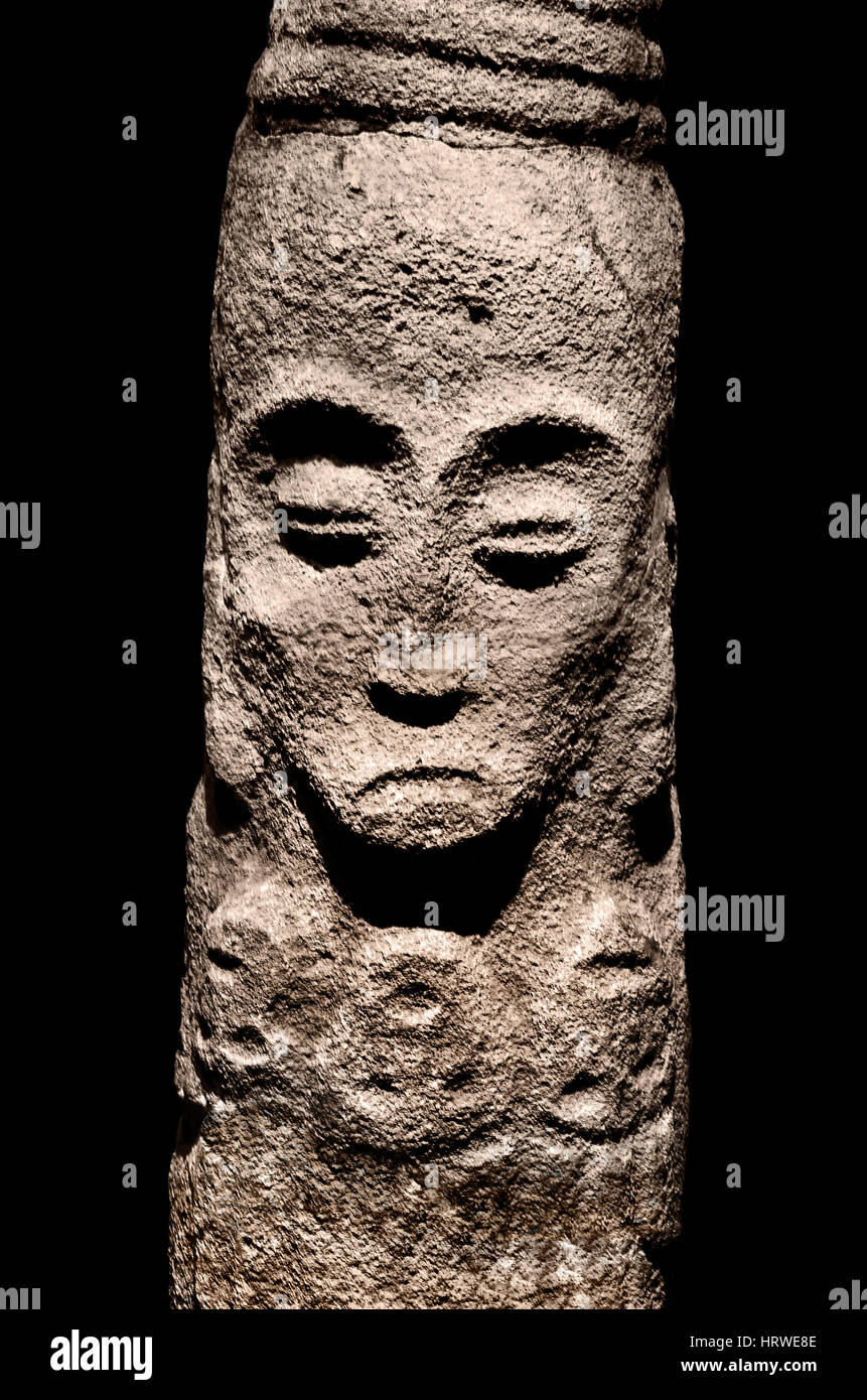 Guatemala, Cotzumalhuapa, Kultur, 37 n. Chr., spätklassische, 600-1000 n. Chr., Stein, Basalt, der Mayas, Maya, Maya, mesoamerikanischen, Pre Columbian, Zivilisation, Mittelamerika, 2600 v. Chr.-1500, AD, American, Stockfoto