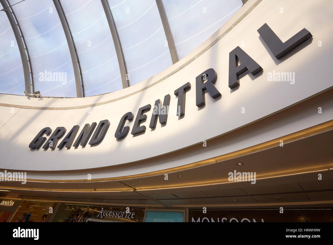 Grand Central Shopping Mall Birmingham West Midlands UK Stockfoto