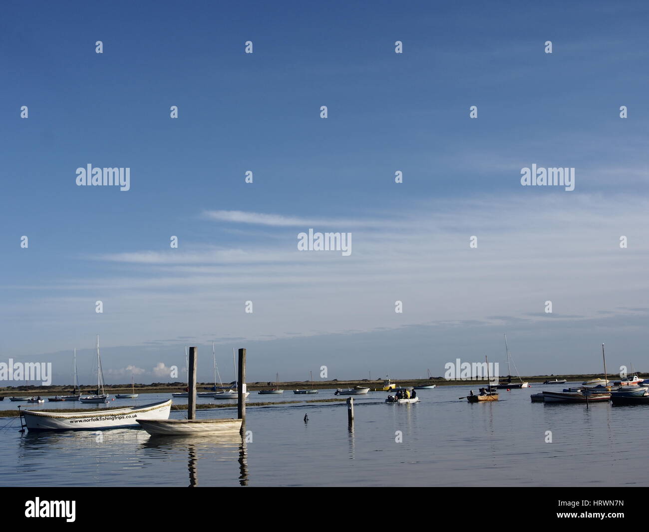 FRÜH MORGENS AM BURNHAM MARKET NORFOLK EAST ANGLIA Stockfoto