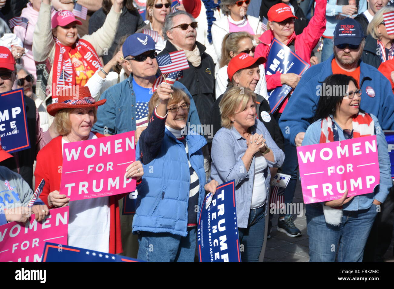 Trump-Rallye, Denver, CO Stockfoto