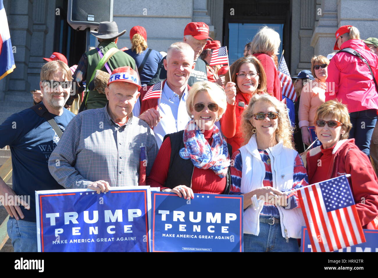 Trump-Rallye, Denver, CO Stockfoto