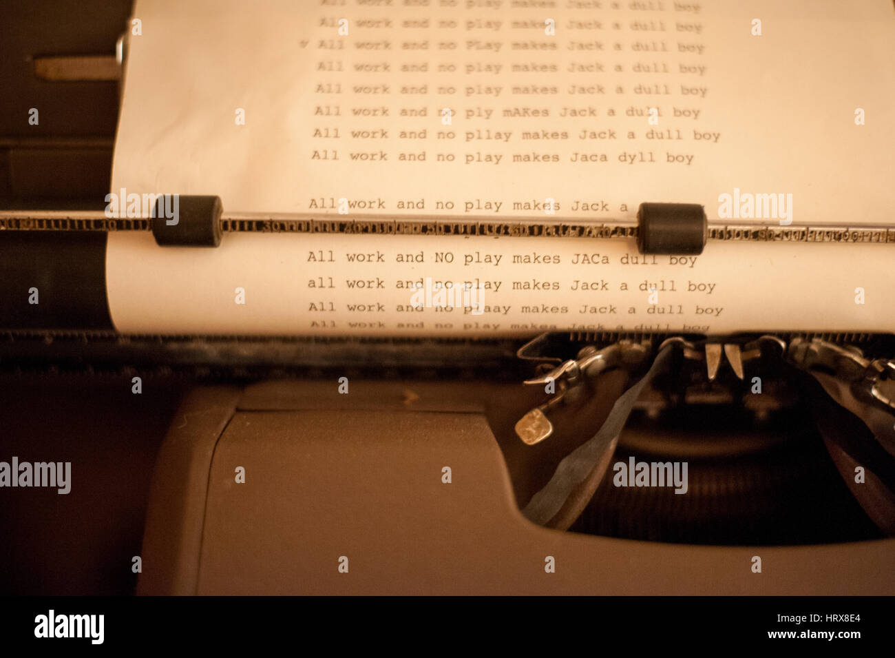 Schreibmaschine, The Shining Stockfotografie - Alamy