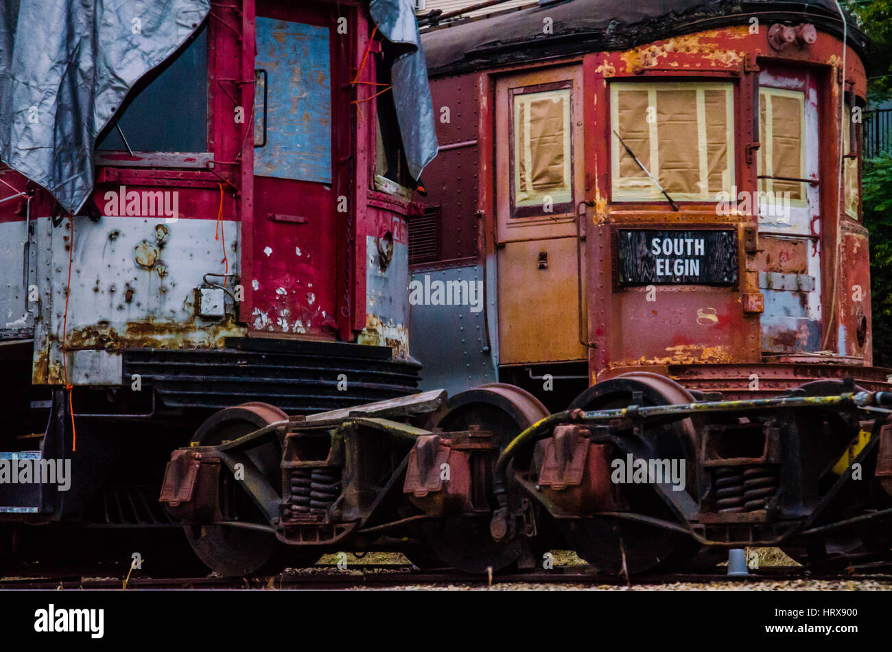 Bahngleisen Stockfoto