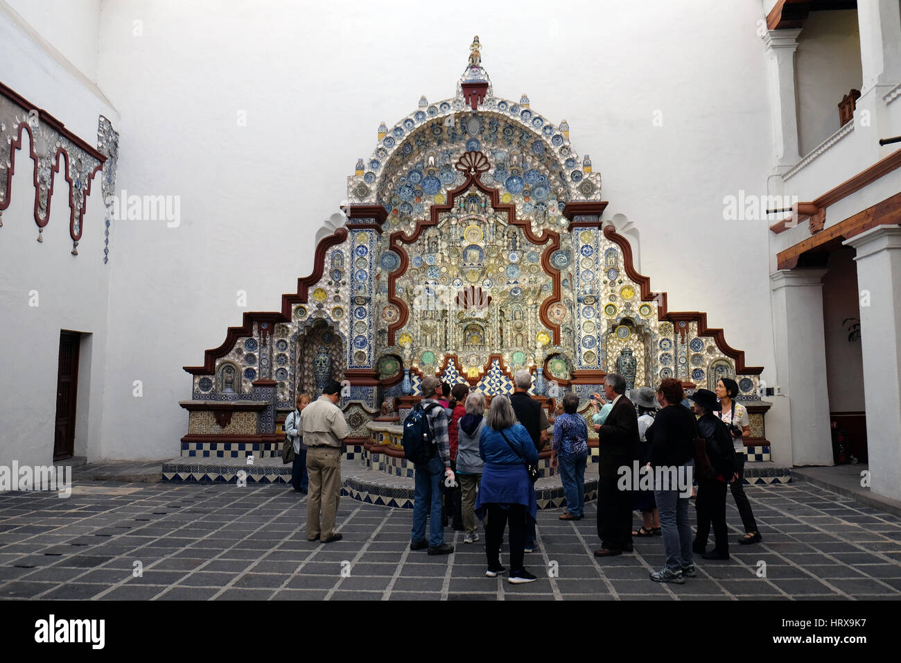 Innenraum des Centro Cultural San Isidro Fabela, Engel, Ciudad de México Stockfoto