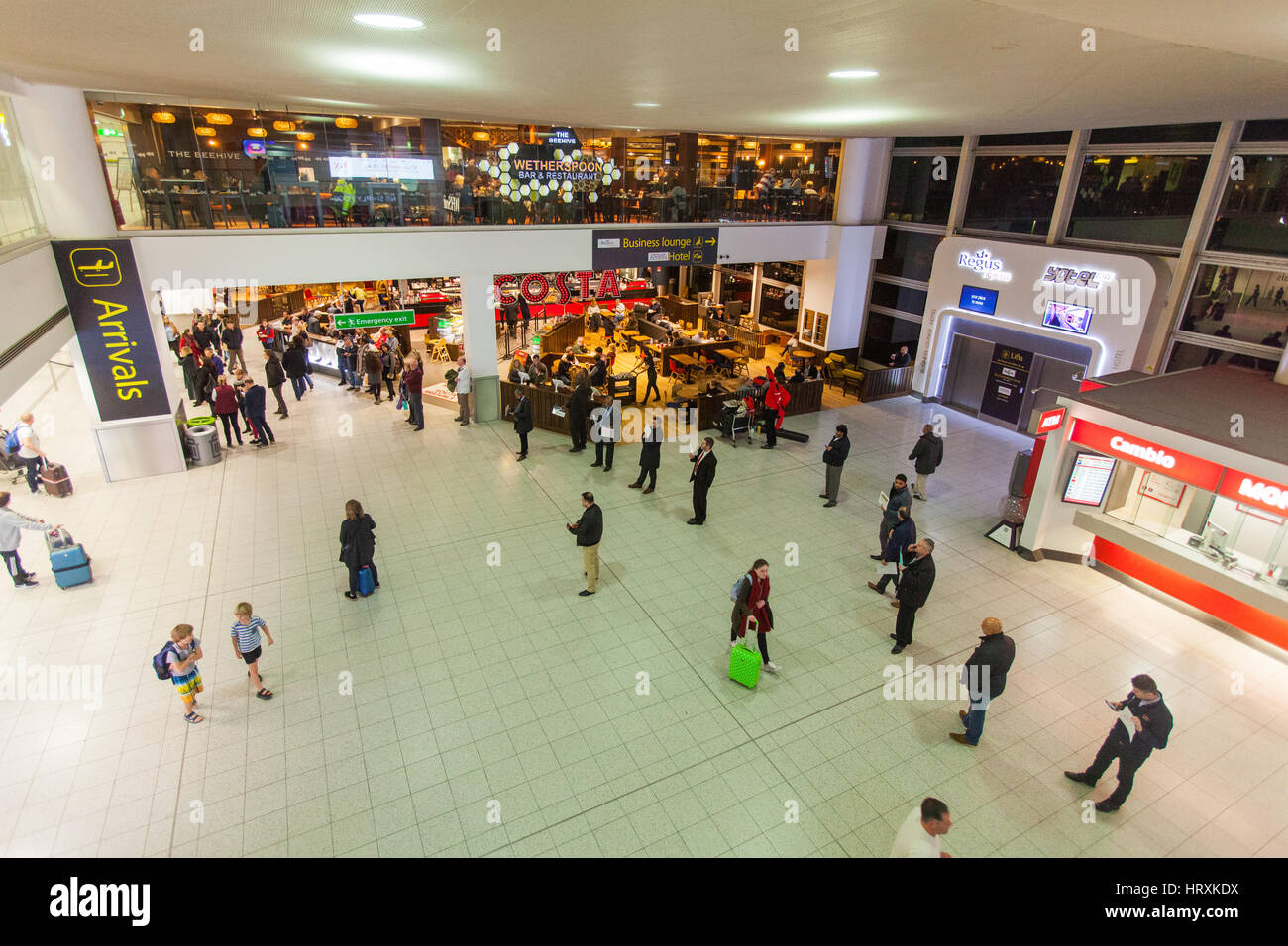 Nord-Terminal, Flughafen Gatwick, England, Vereinigtes Königreich. Stockfoto