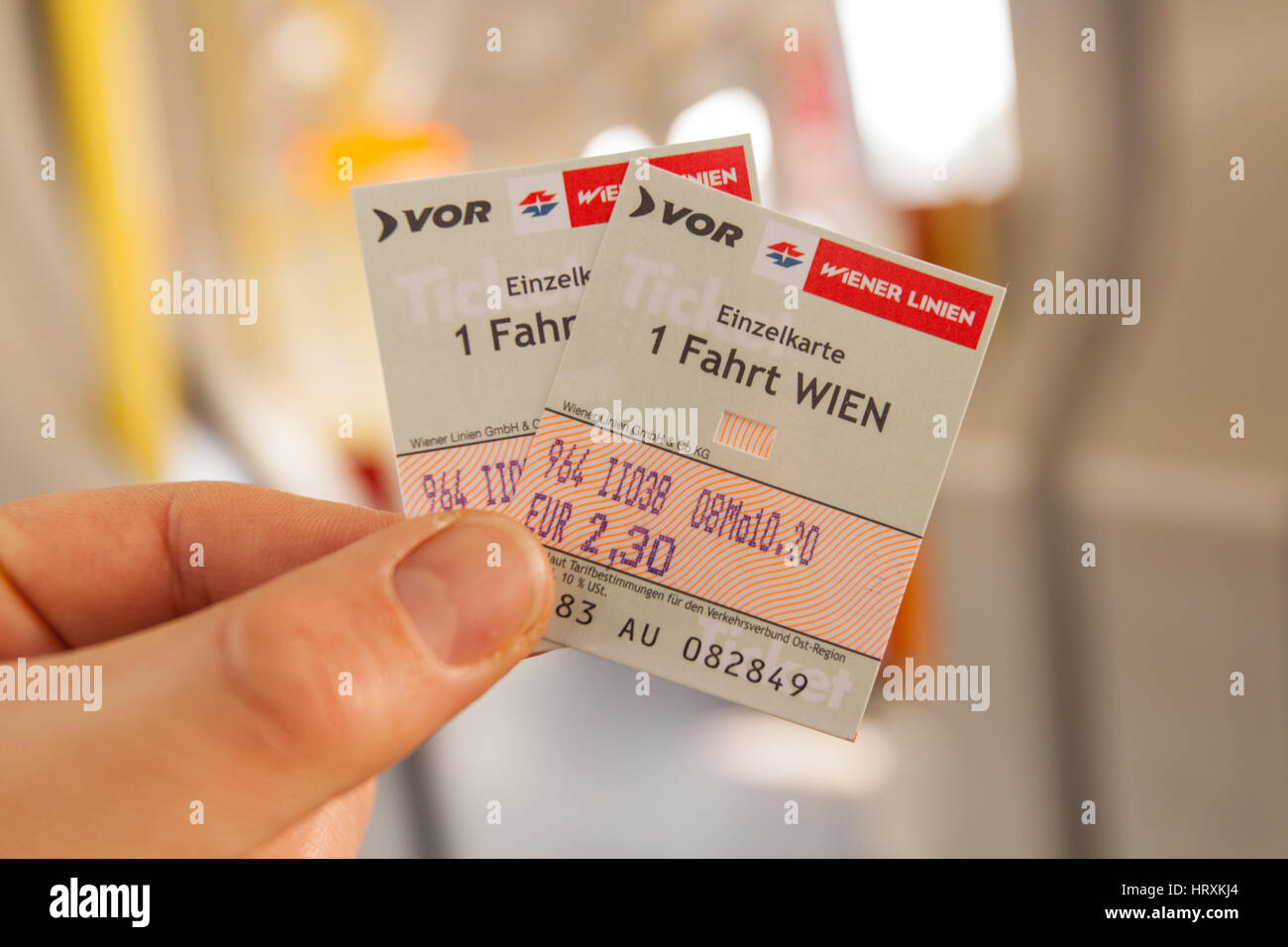 Wien ticket -Fotos und -Bildmaterial in hoher Auflösung – Alamy