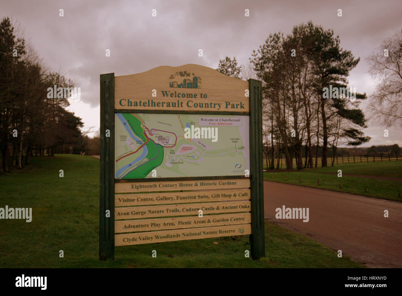Chatelherault Country Park ist ein Landschaftspark in Hamilton, South Lanarkshire, Schottland, Stockfoto