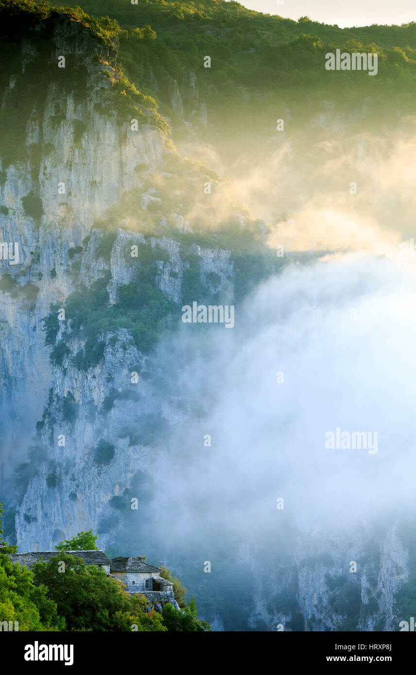 Kloster von Agia Paraskevi, Monodendri, Zagoria, Griechenland Stockfoto
