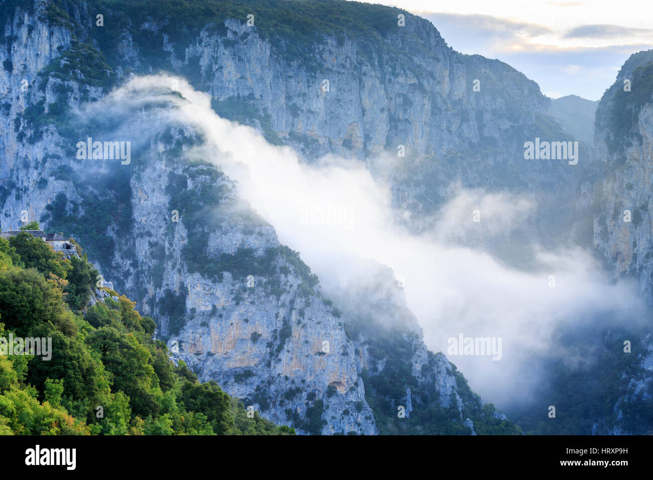 Kloster von Agia Paraskevi, Monodendri, Zagoria, Griechenland Stockfoto