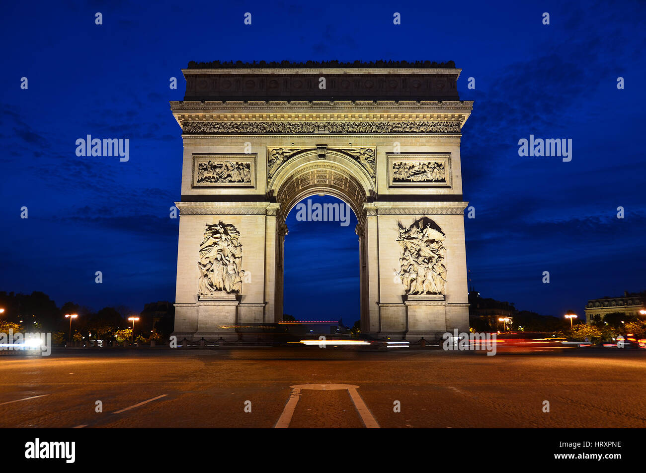 Arc De Triomph, Paris, Frankreich Stockfoto