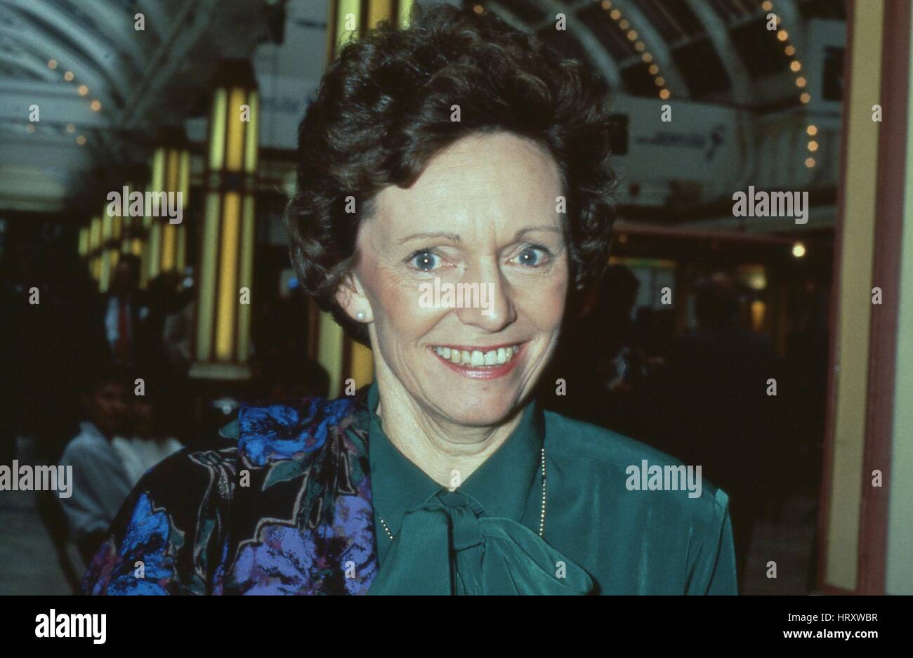 Dame Joan Seccombe, stellvertretender Vorsitzender der konservativen Partei, besucht am Parteitag in Blackpool, England am 10. Oktober 1989. Stockfoto