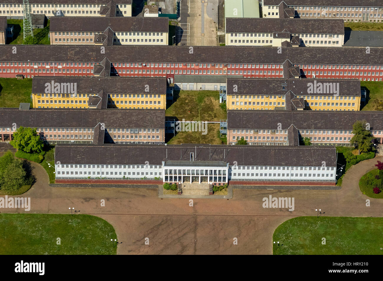 Konvertierung, ehemalige militärische Hauptquartier der britischen Armee, JHQ Rheindahlen, Mönchengladbach, Niederrhein, Nordrhein-Westfalen, Deutschland Stockfoto