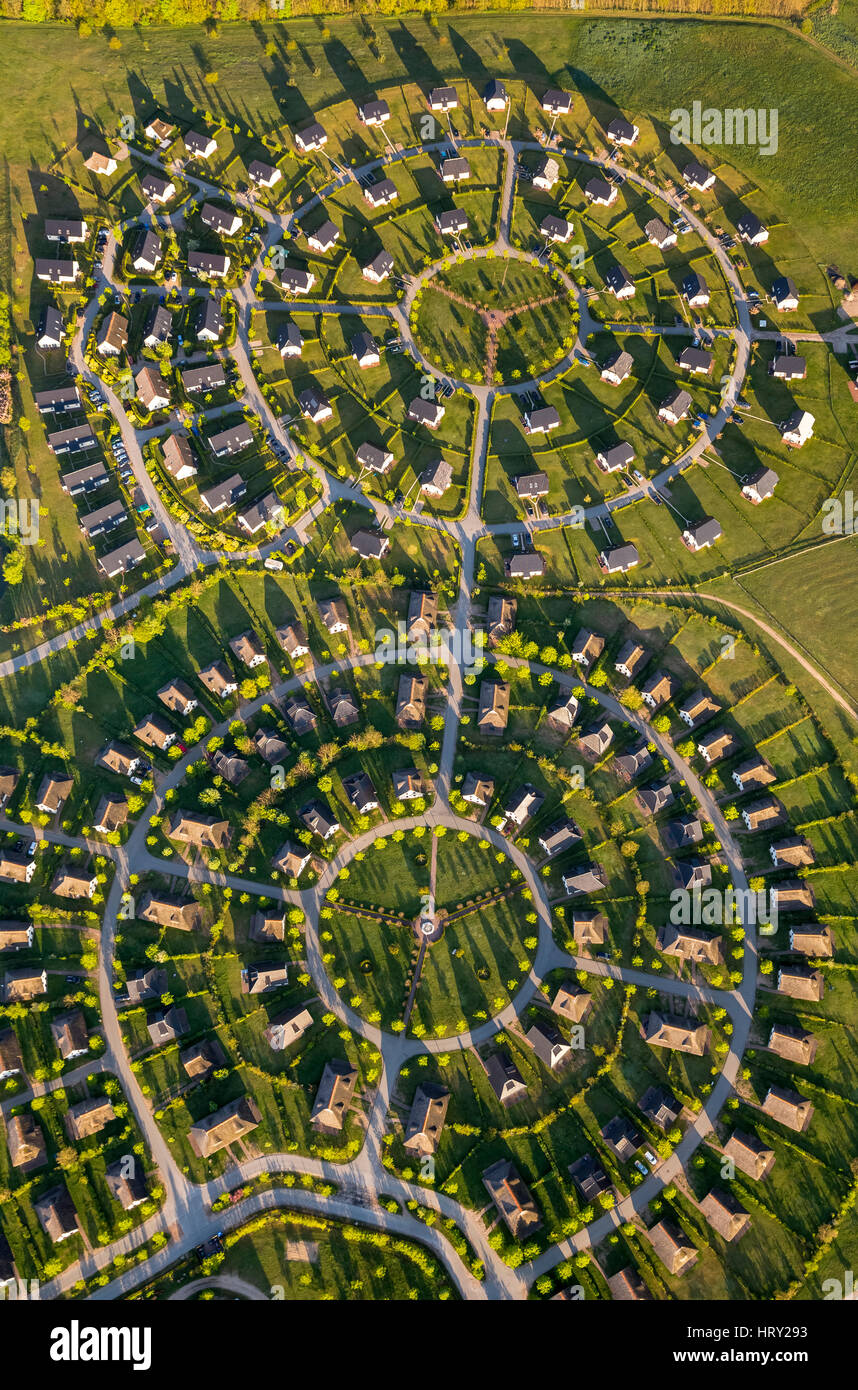 Van der Valk Ressort Linstow mit Skala in Grafschaft Wohnungen, Siedlungen, Designer Siedlung, Hütten, Wohnpark, Dobbin-Linstow, Meck Stockfoto