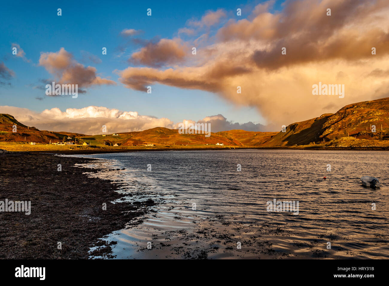 Blick auf Loch Beag von Struan Anlegestelle, Isle Of Skye, Schottland Stockfoto