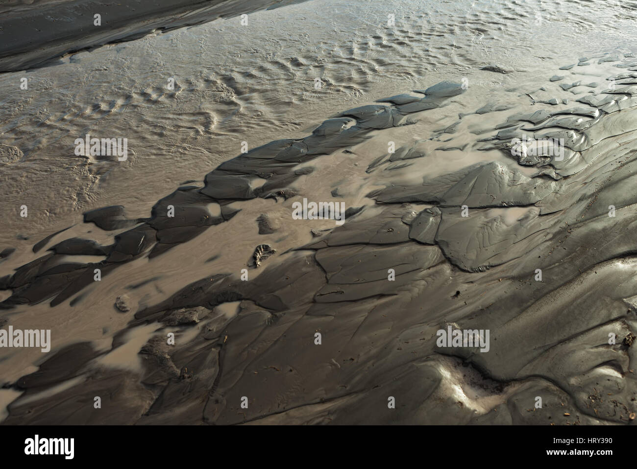 Fluss Studenaya am Morgen. Kamtschatka-Halbinsel. Stockfoto