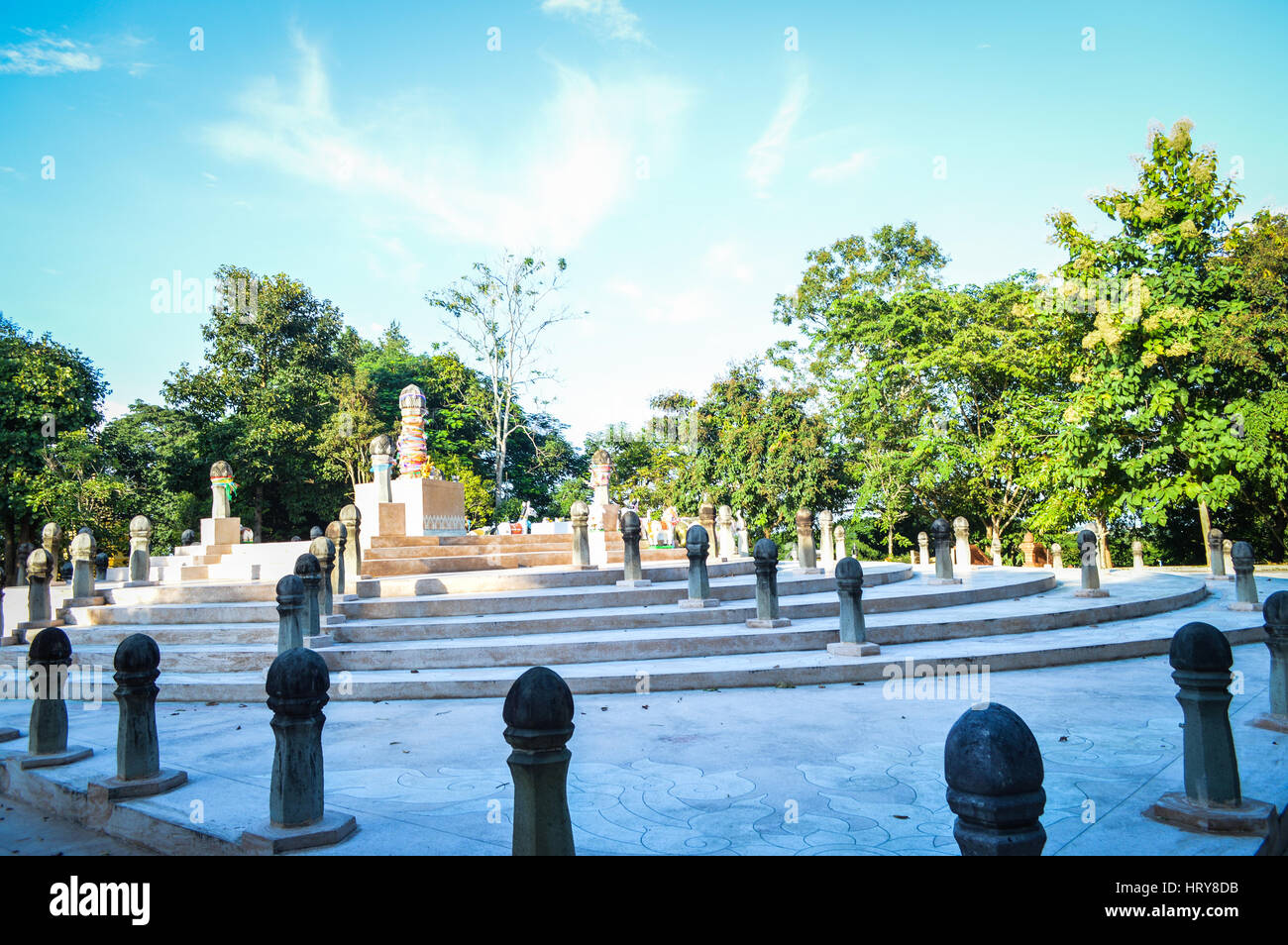 Chiang Rai, Thailand - 1. Oktober 2016: Wat Phra dieses Doi Chom Thong. Sadu Mueang, Nabel oder Omphalos der Stadt Stockfoto