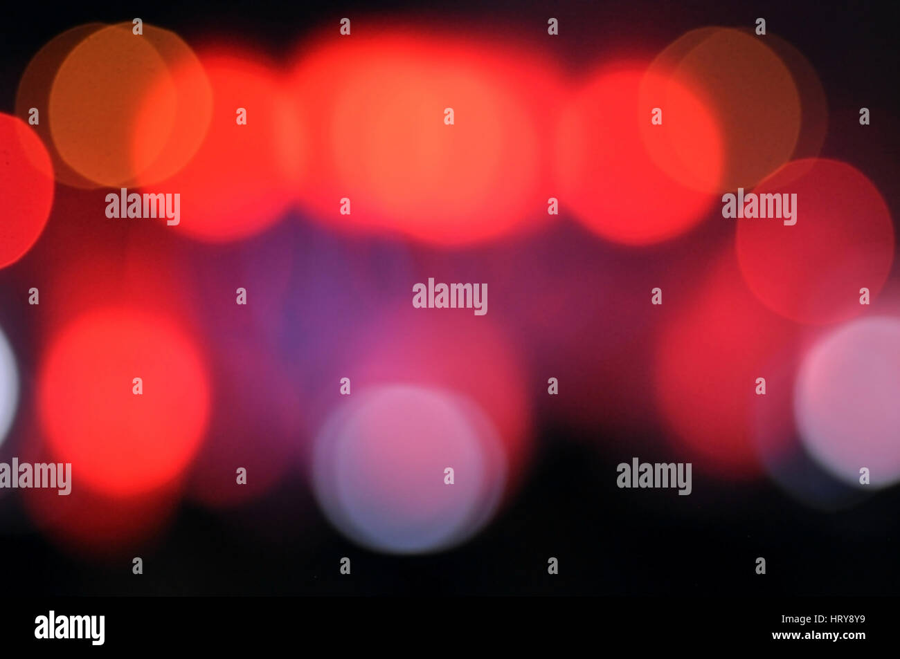 Defokussierten Bokeh Bühnenbeleuchtung Stockfoto