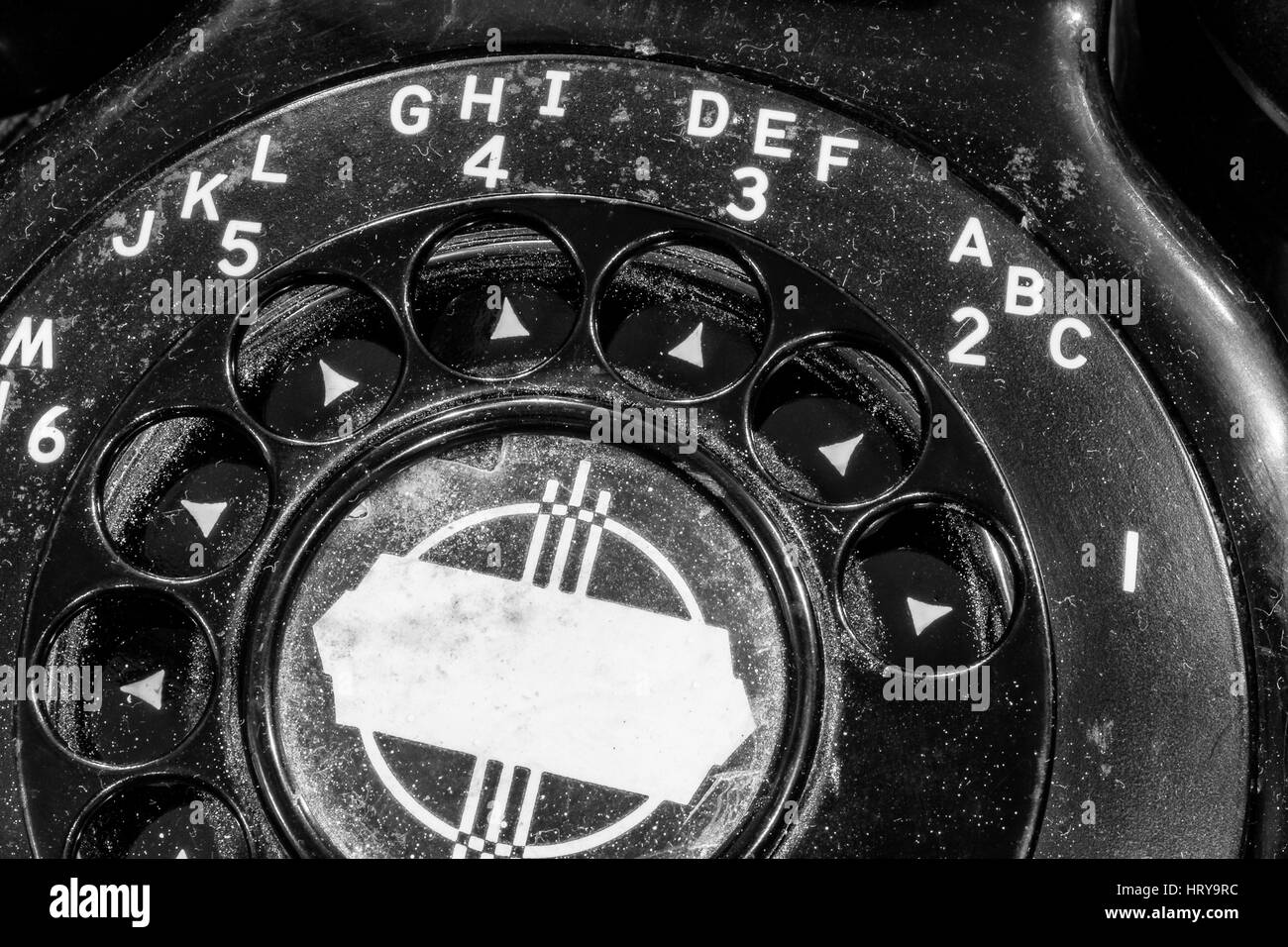 Alte Art-Deco - antike Wählscheibe Telefon Ich Stockfoto
