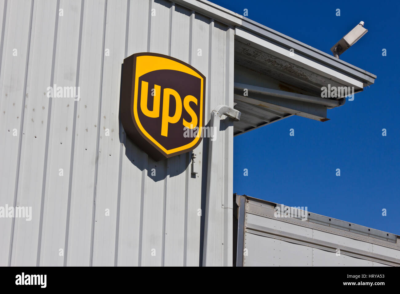 Indianapolis - ca. Juni 2016: United Parcel Service-Standort. UPS ist der weltweit größte Paket Lieferung Unternehmen III Stockfoto