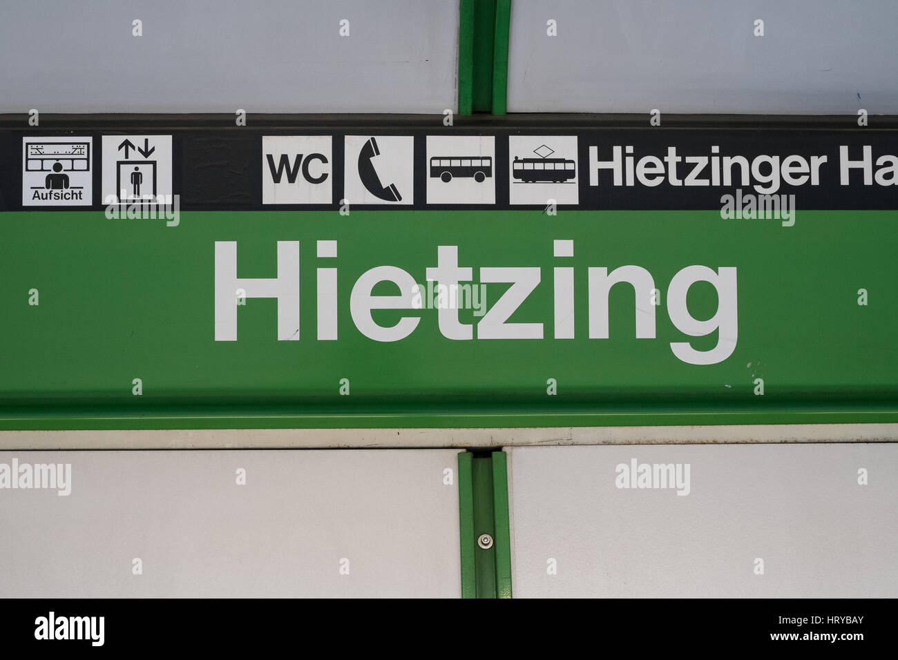Station Hietzing, Wien, Österreich Stockfotografie Alamy