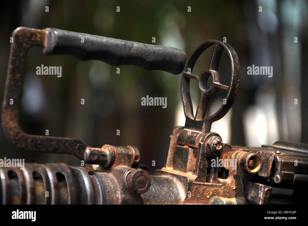 HO CHI MINH - 7. März: US-Panzer in der vietnamesischen Krieges ausgesetzt in das War Remnants Museum in Saigon verwendet. Am 7. März 2013 in Saigon, Vietnam Stockfoto