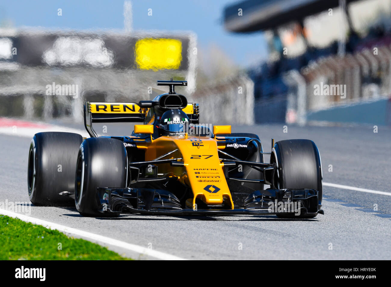 Circuit de Catalunya, Barcelona in der Nähe von Barcelona, Spanien, 27.2. - 2.3.2017, Formel eine Testtagen---Nico HŸlkenberg (Hülkenberg), Renault R.S.17 Stockfoto