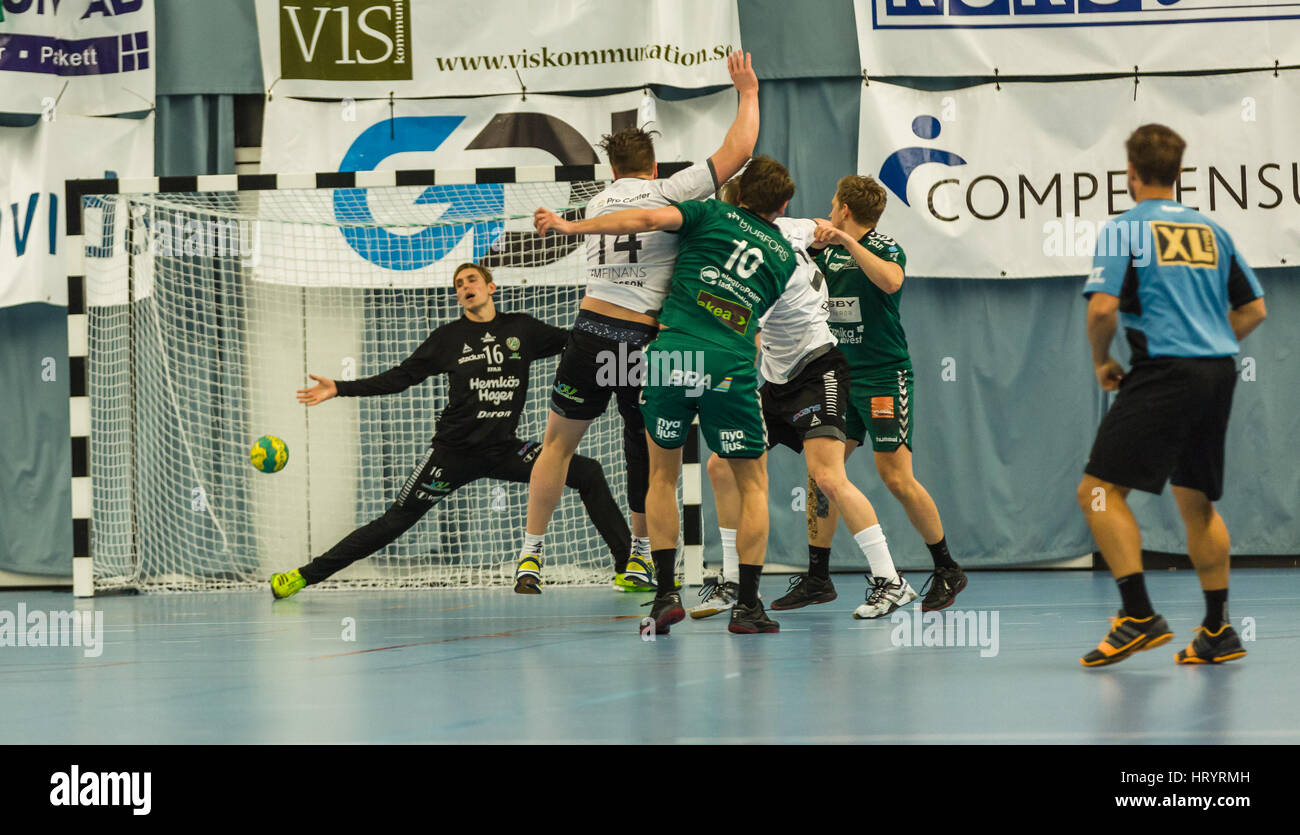 Fotos von einem Wasserball wm in Höganäs, Schweden. Cup November Cup fand im Sportzentrum, Höganäs. Stockfoto