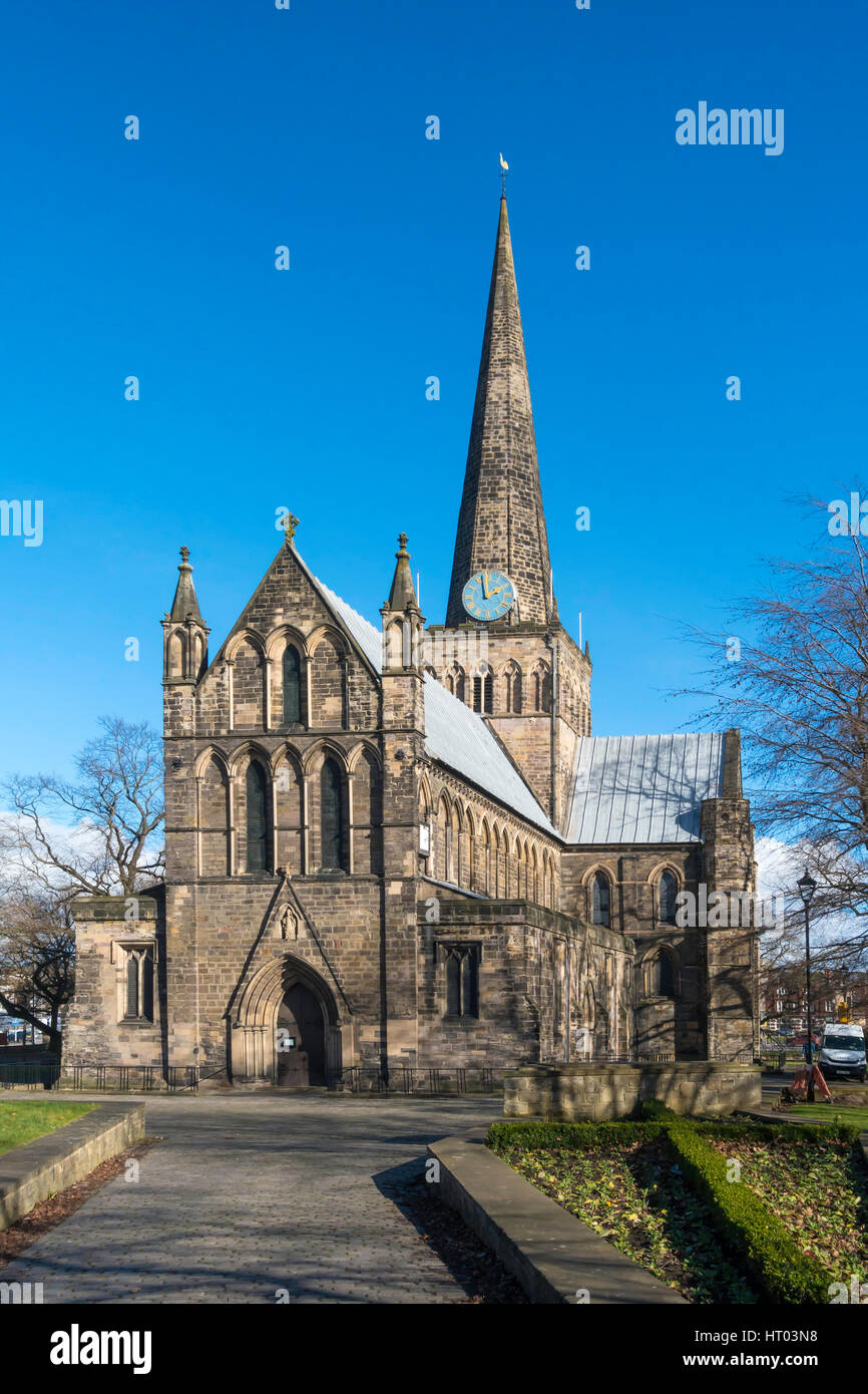 Pfarrei Kirche des Heiligen Cuthbert Darlington Co Durham England UK Stockfoto