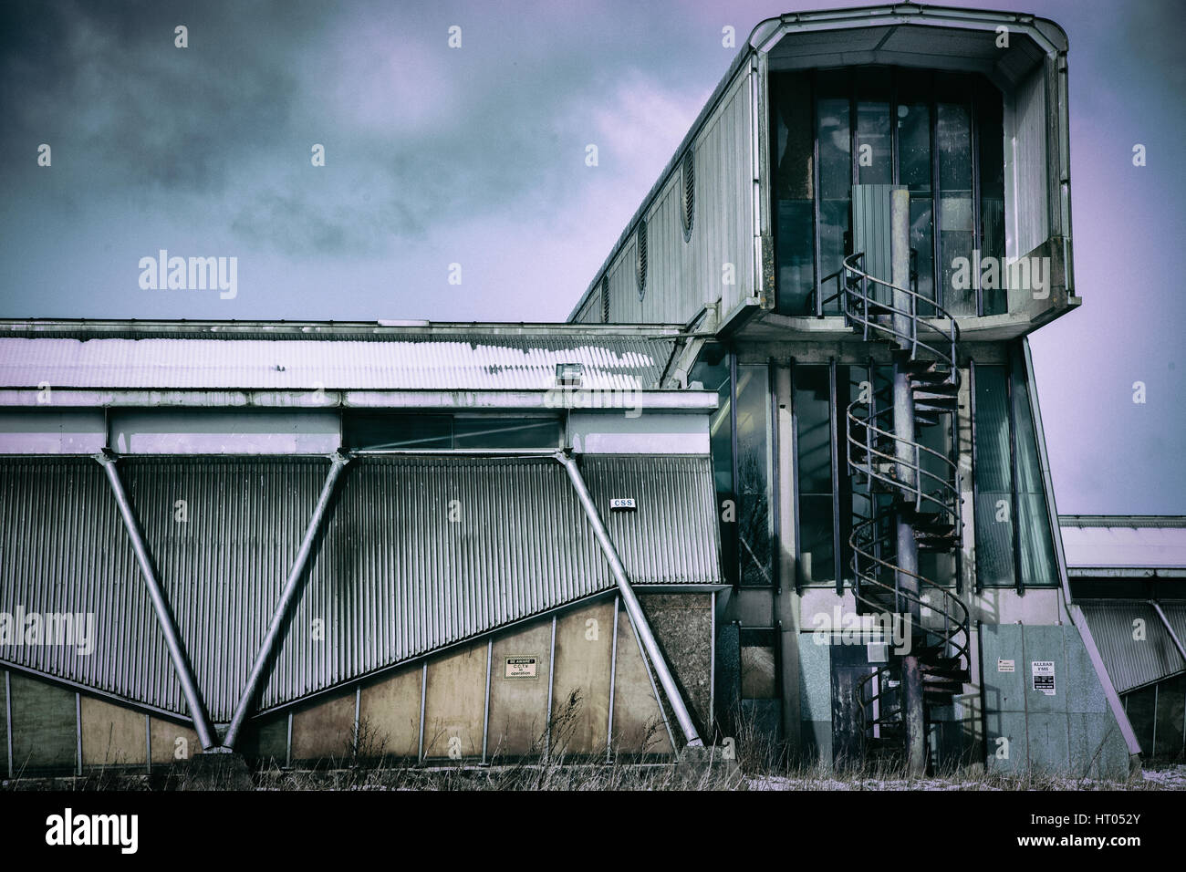 Verlassenen Industrieanlage in der Nähe von Shotts, North Lanarkshire Stockfoto