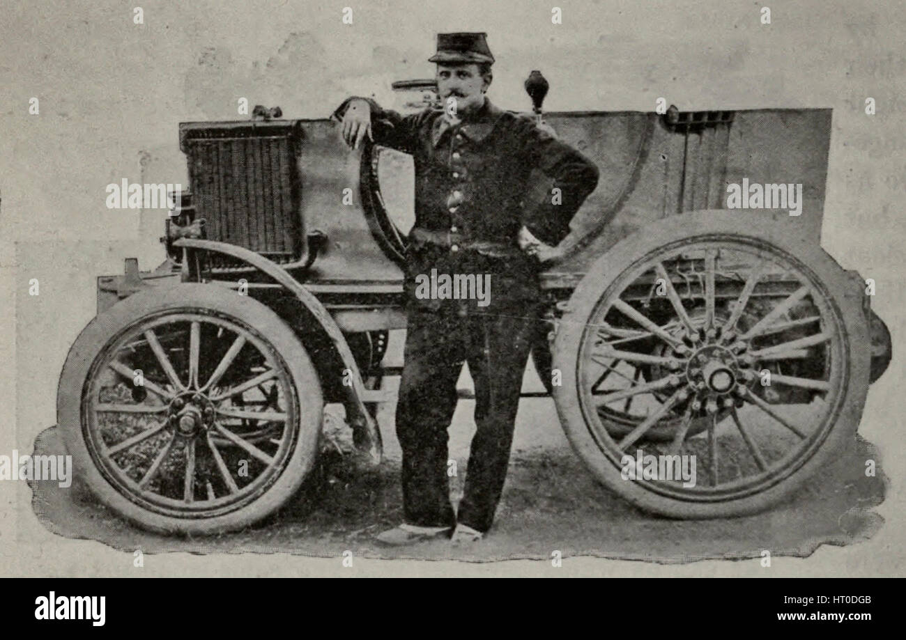 Ein Boulee Rennwagen von 1898 Stockfoto